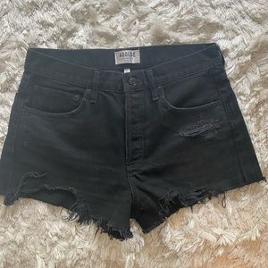 AGOLDE Parker cut off short in faded black